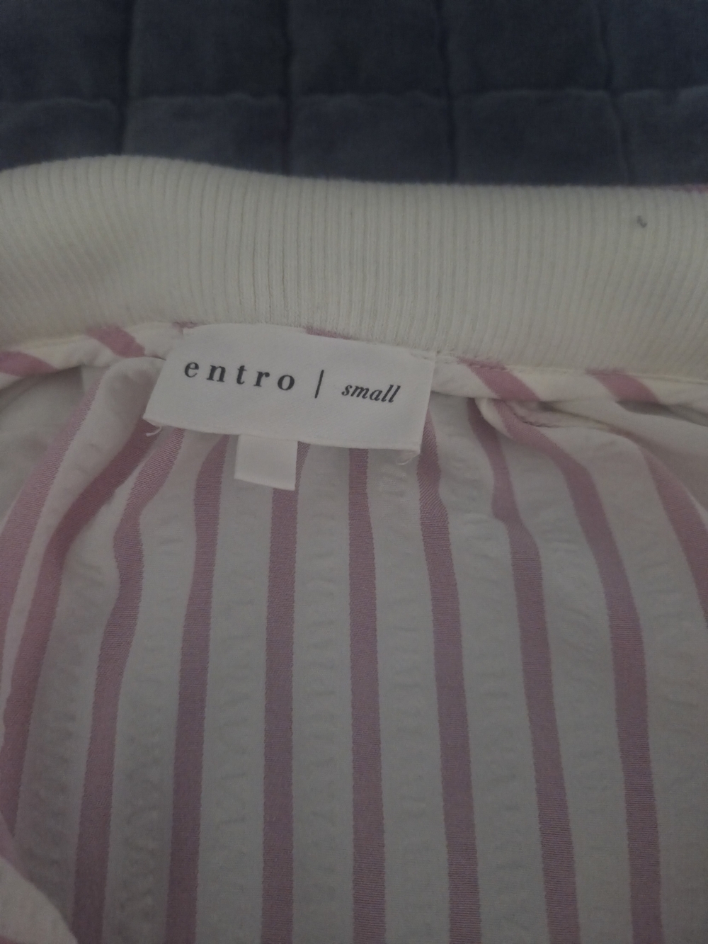 entro Pink & White Striped Short-Sleeve Polo - Picture 5 of 5
